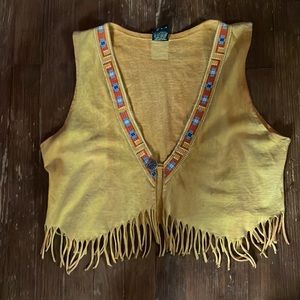 FACTORY ARTWEAR FRINGED VEST